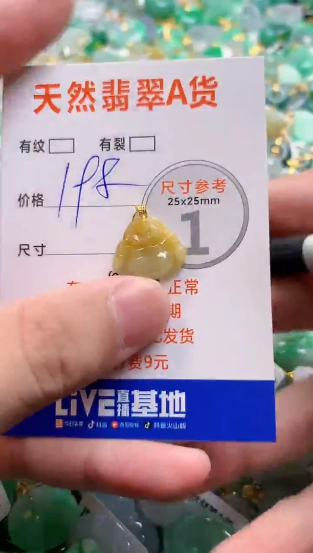 颈饰18K金镶嵌翡翠0433582853