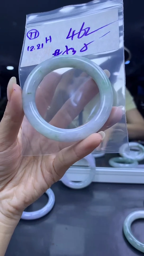 未镶嵌定制翡翠77手镯53纹+462元+拍一发一