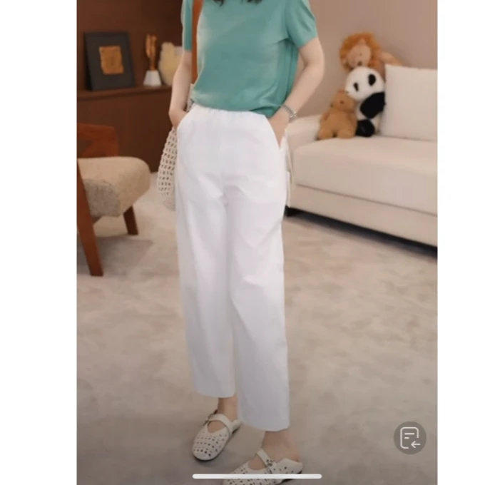 LAZYVISION高腰显瘦八分裤女士休闲裤ZMD-26478