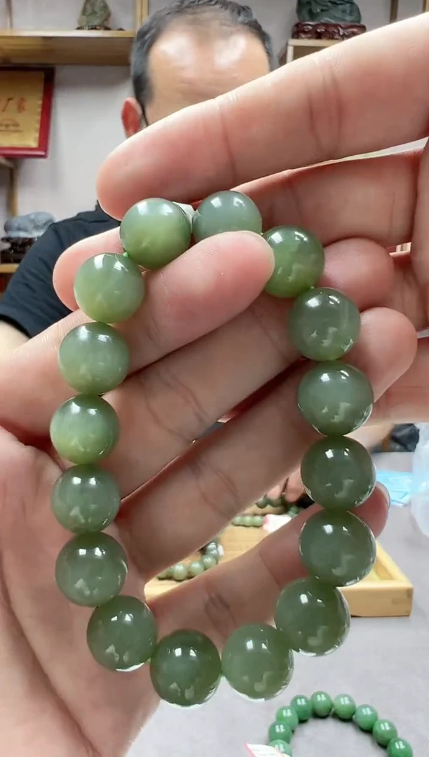 手链未镶嵌和田玉12冰绿