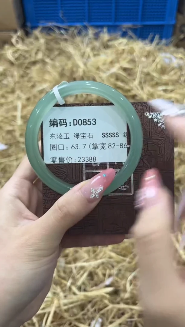 未镶嵌手镯石英质玉D0853