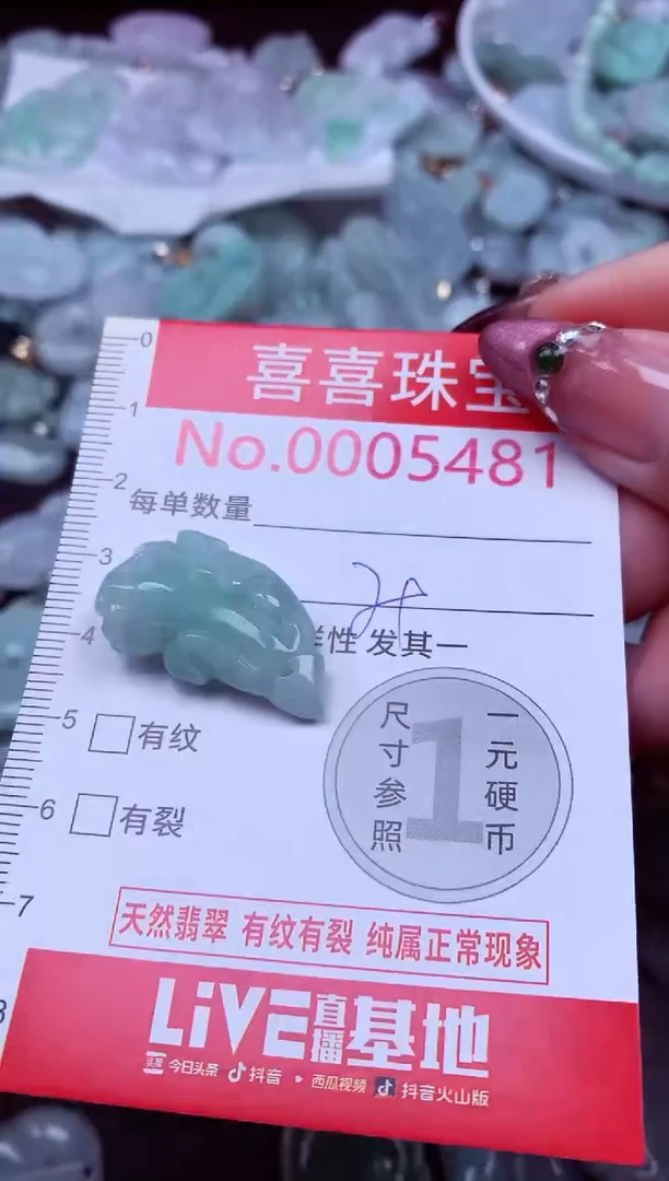 吊坠(不含链)未镶嵌翡翠5481