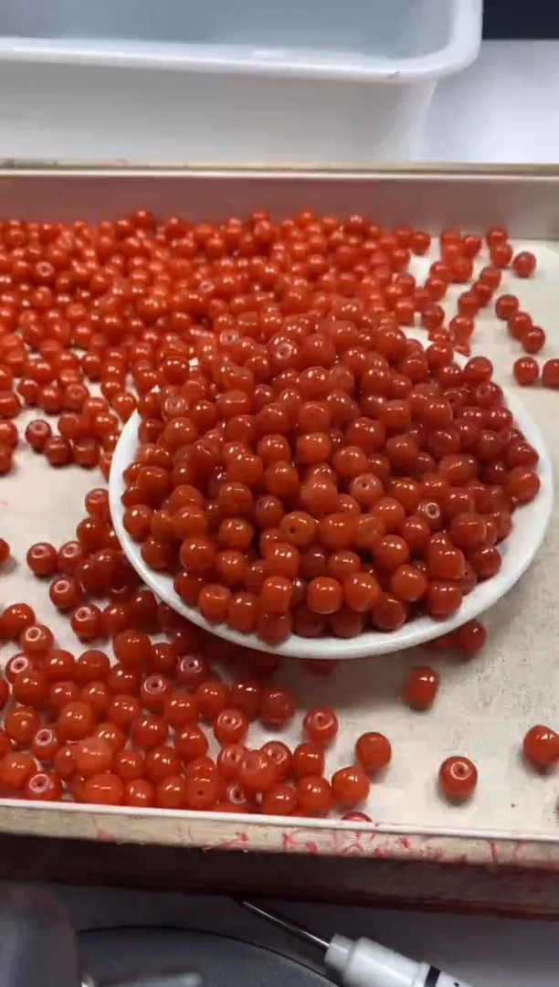 【闪购商品】玛瑙/玉髓颈饰未镶嵌w2255满肉南红老型8*7mm*20颗