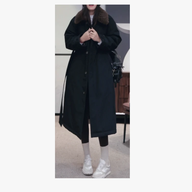 【风形2.0】时髦博主鹅绒长款风衣派克鹅绒服