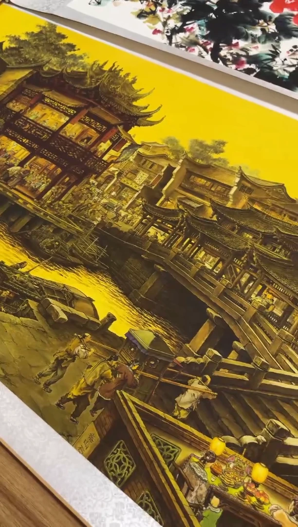 横款南乡旧梦图-名家字画客厅玄关家居山水花鸟图