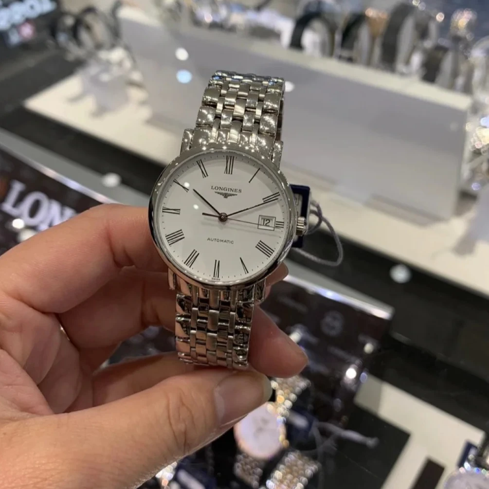99新 Longines/浪琴 浪琴博雅系列L4.809.4.11.6自动机械女表34.5