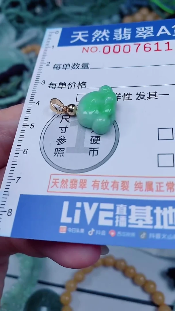 翡翠未镶嵌颈饰00007611