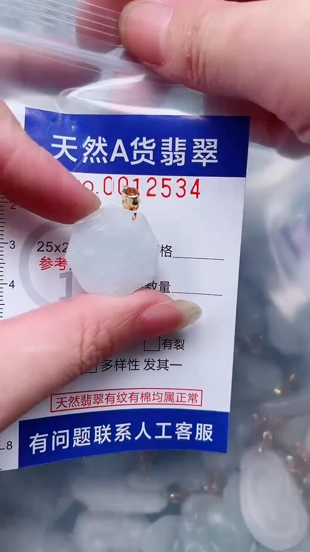 翡翠未镶嵌吊坠(不含链)1