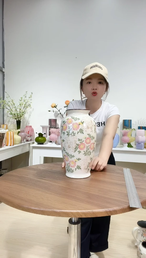 粉菊26A 陶瓷花瓶