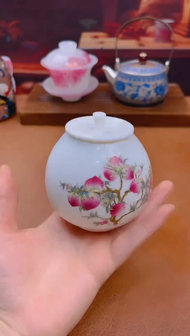 陶瓷茶具摆件旅行套组