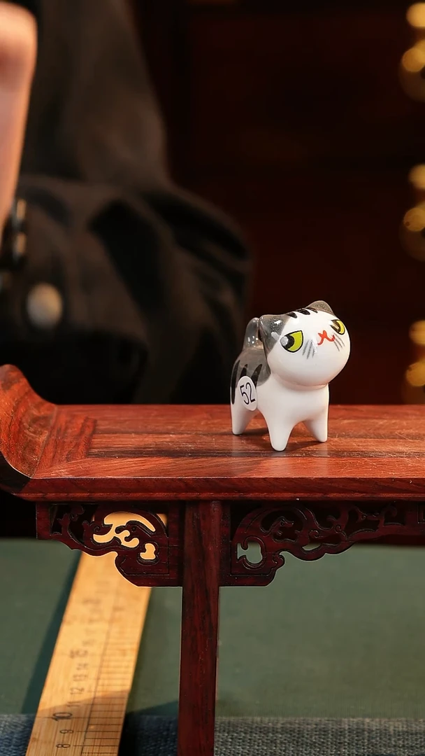 【闪购商品】摆件手工陶瓷无孔小猫瓷