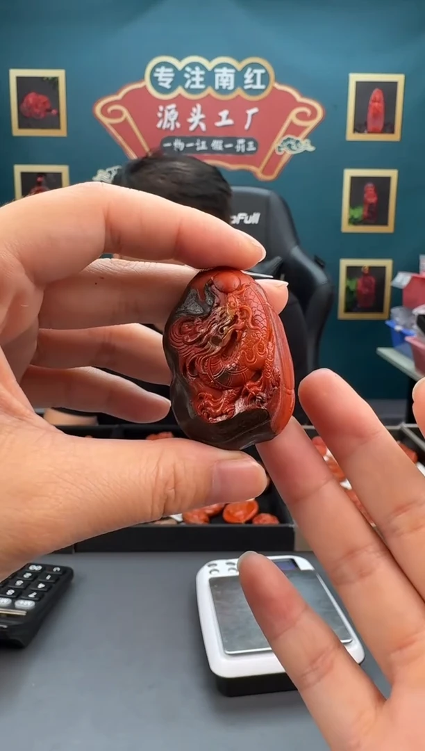 南红玛瑙雕刻未镶嵌123ZB0604产品一个