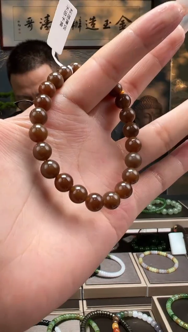 【闪购商品】和田玉手串未镶嵌糖料8mm