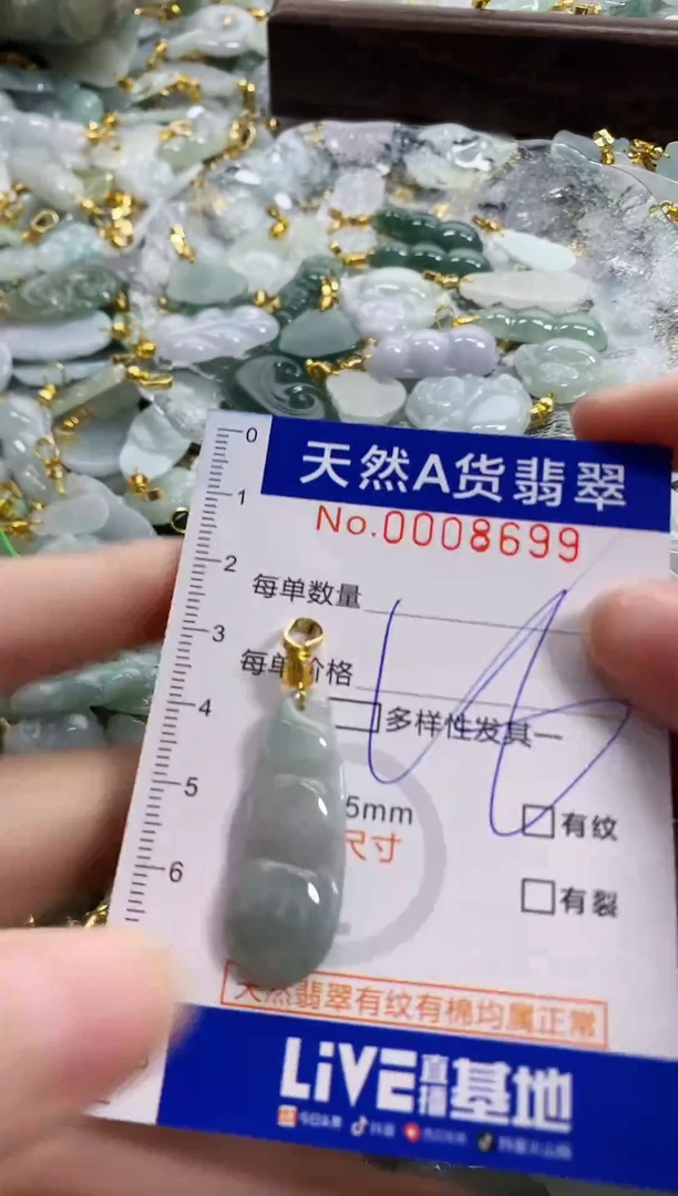 颈饰未镶嵌翡翠天然A货翡翠