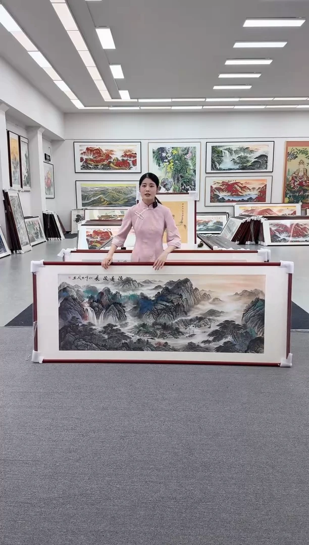 国画手绘 现画 源远流长  236*90