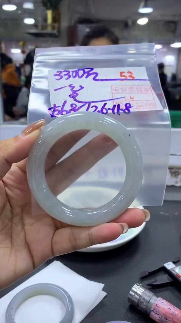 未镶嵌定制翡翠一**过毛货需精细抛光+拍一发一+53