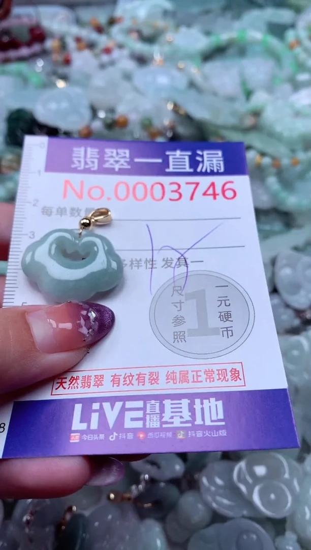 翡翠未镶嵌吊坠(不含链)3746