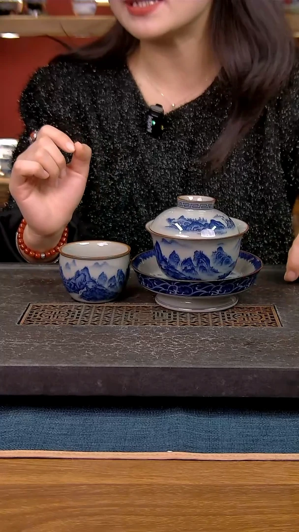 简装家用款2件套 老陶泥开片纹陶瓷茶具