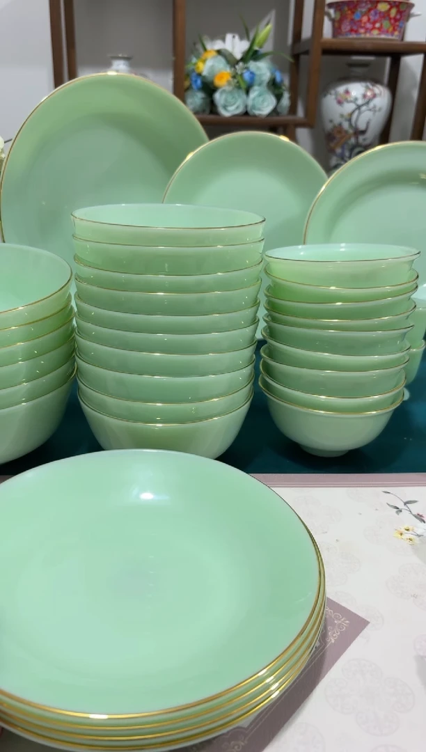 8英寸深盘4个  玉瓷【贝美】