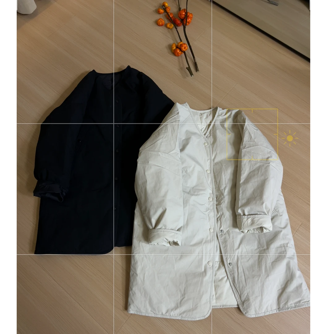 慎拍！！温柔日系简约通勤保暖V领羽绒服 特特特 看好再拍 谢谢