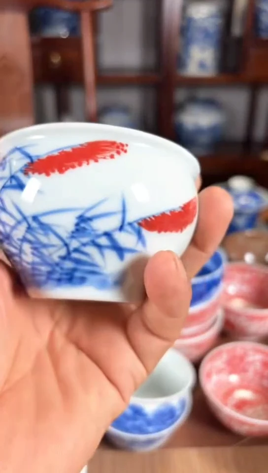 杯五彩瓷器杯子瓷器杯子