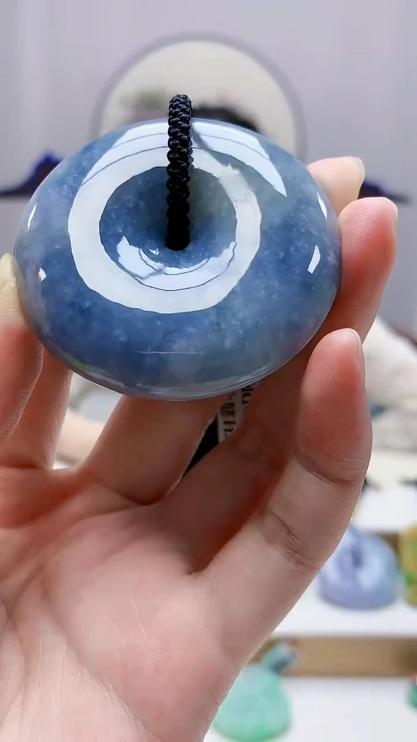 未镶嵌定制翡翠4852zm-毛货挂件9扣子