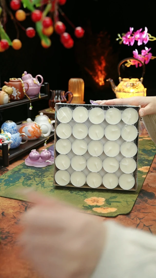【闪购商品】植物蜡烛4小时100颗茶蜡烛