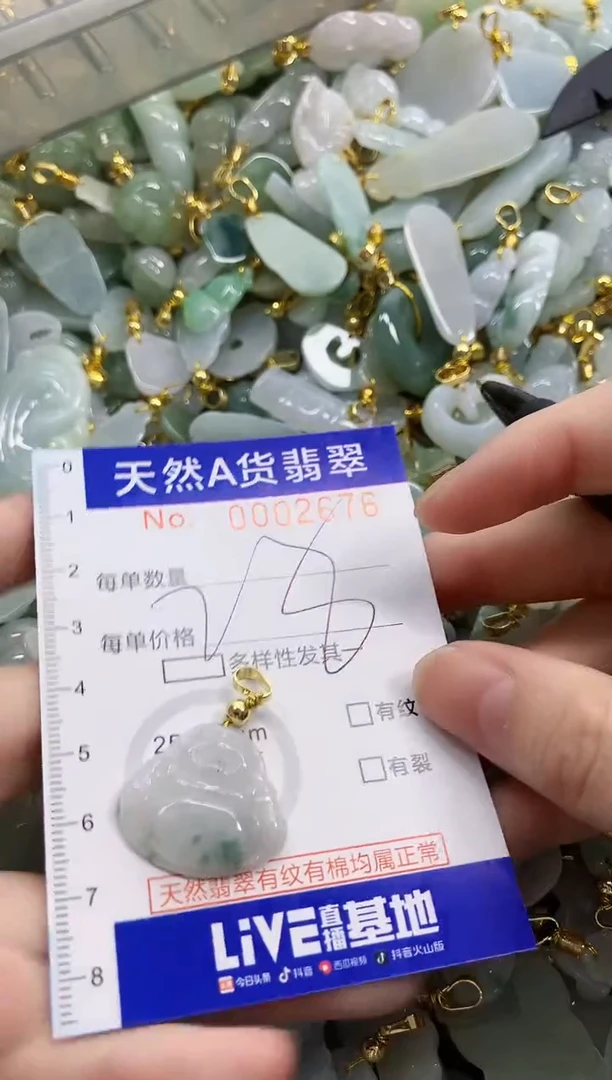 颈饰未镶嵌翡翠天然A货翡翠