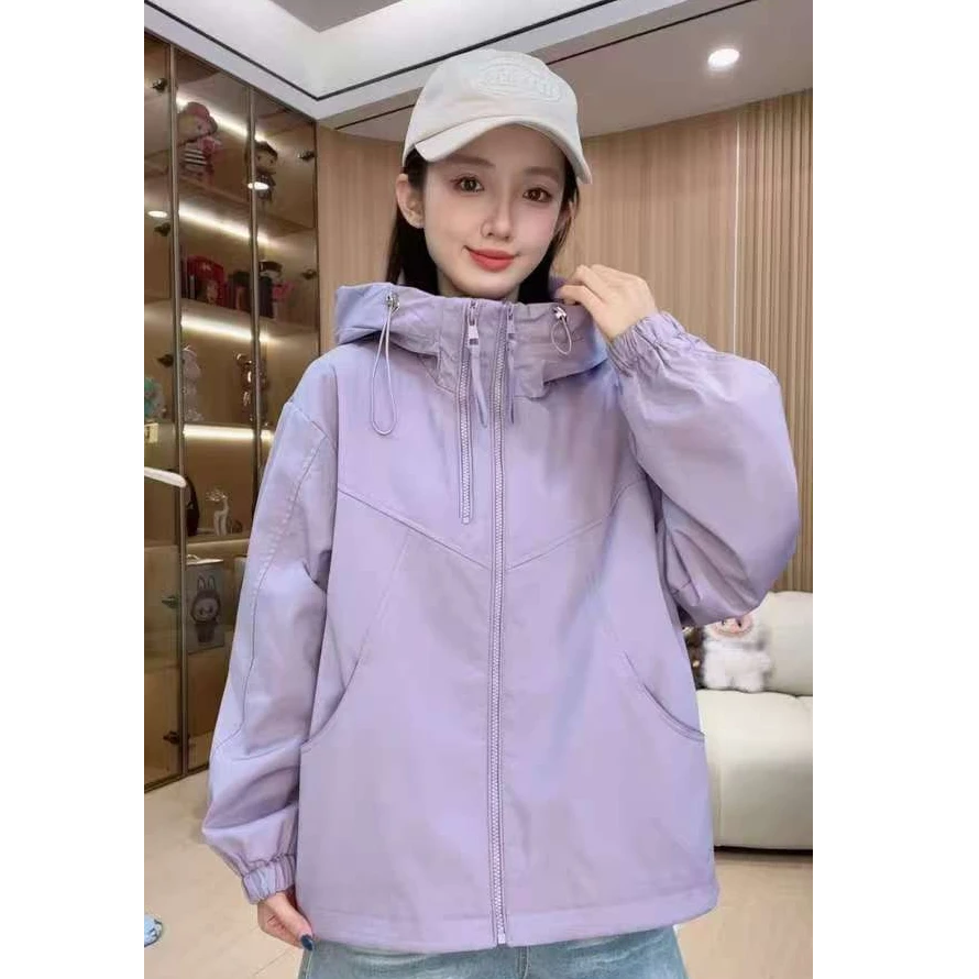 2025新款加厚冲锋衣棉服外套新款连帽韩版时尚宽松克服二棉外套女