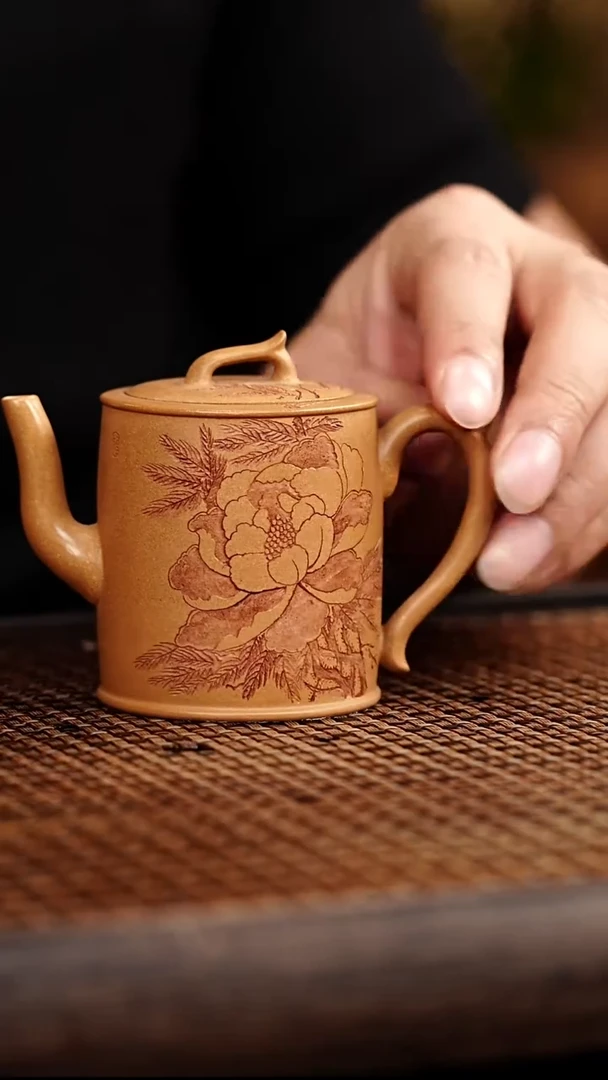 茶壶紫砂宜兴悦茗壶紫砂  黄金段