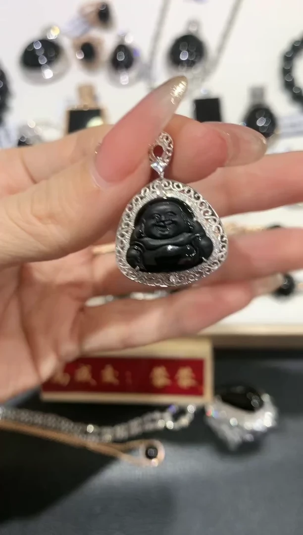 【闪购商品】翡翠吊坠(不含链)18K金镶嵌团购5