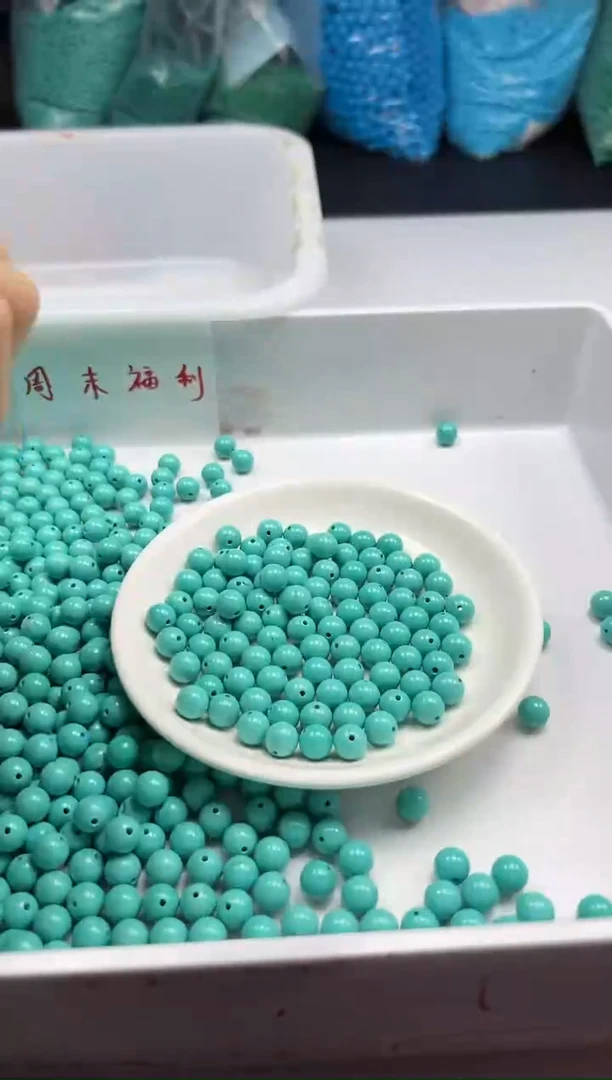 未镶嵌颈饰玛瑙/玉髓W408高瓷绿*松8mm*15颗