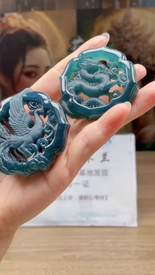 定制翡翠未镶嵌              *654一对