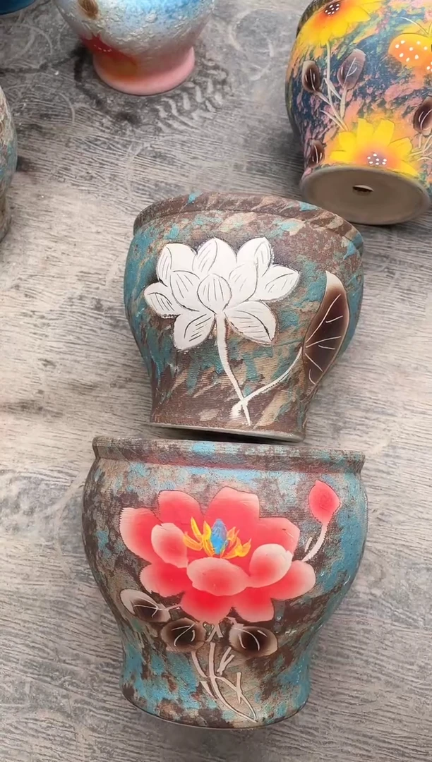 花盆21-86口17高14  2个微瑕1-2误差