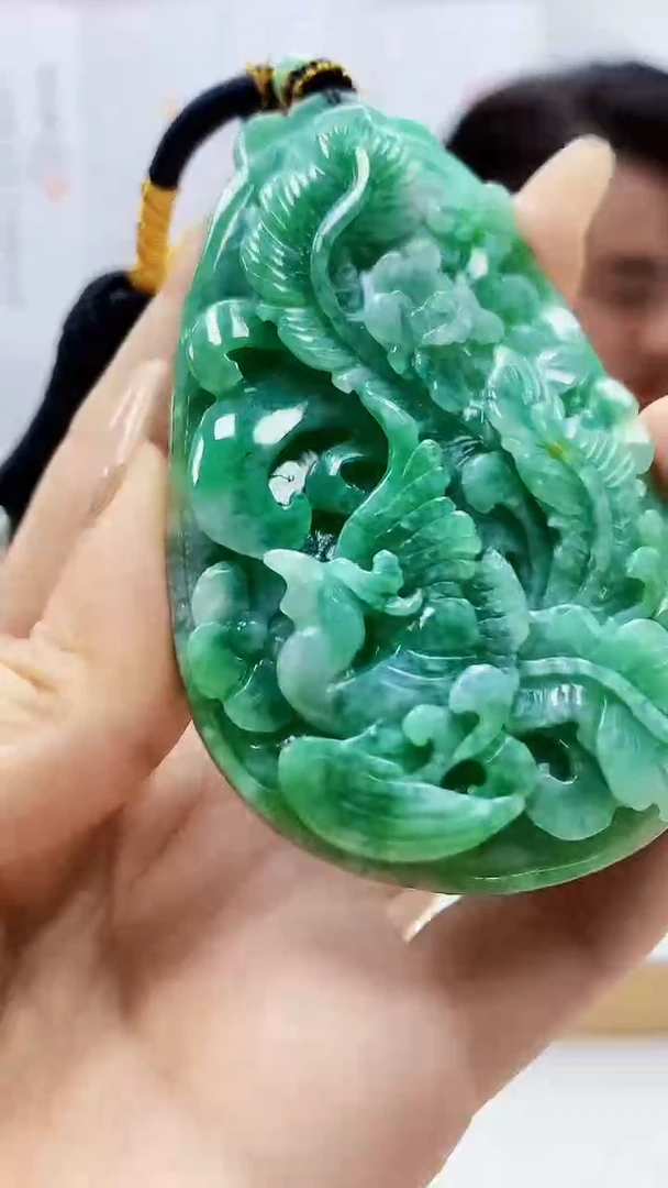 未镶嵌定制翡翠5060ty-毛货挂件197