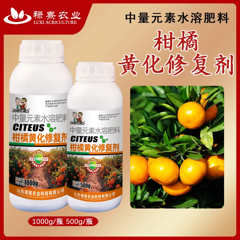 肥公肥婆柑橘黄化修复剂调理黄化预防黄龙病专用高效水溶肥