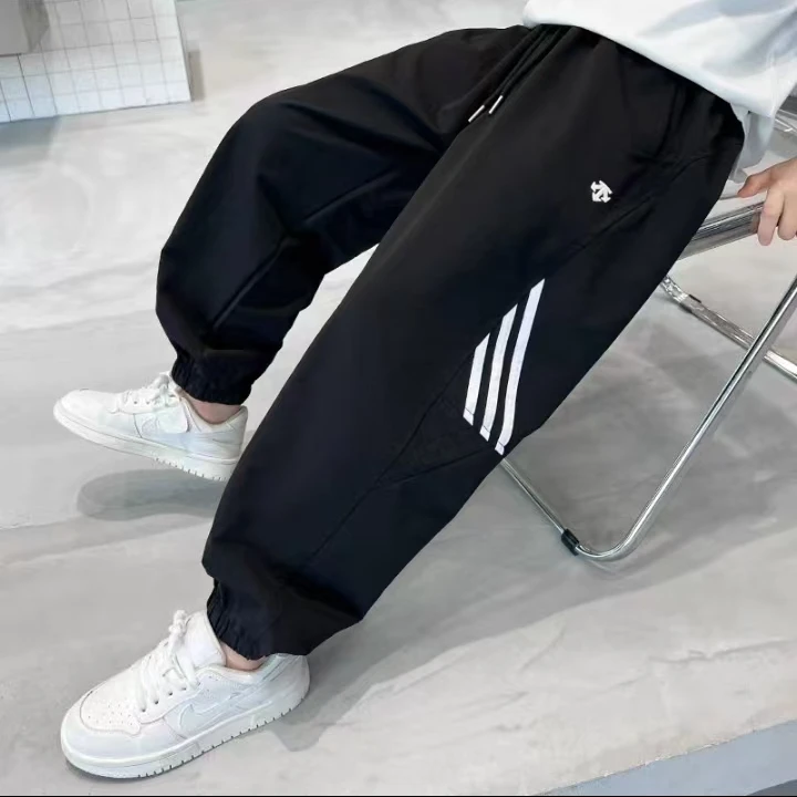 三剑头水洗弹力冰棉九分裤508