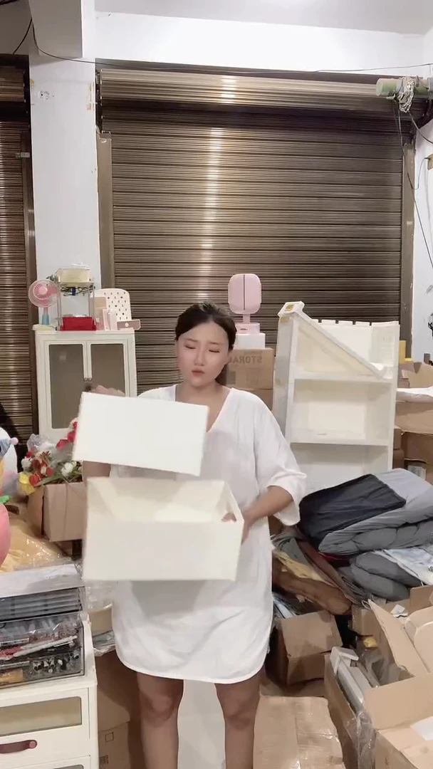 塑料福利特价白色收纳筐一大一小