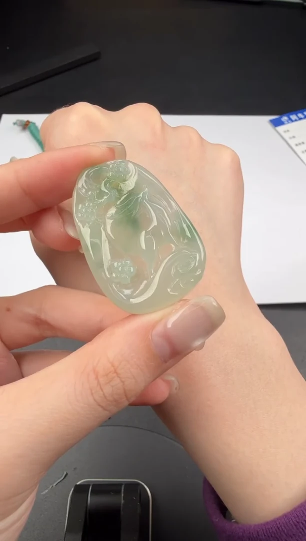 吊坠(不含链)未镶嵌翡翠翡翠饰品-89