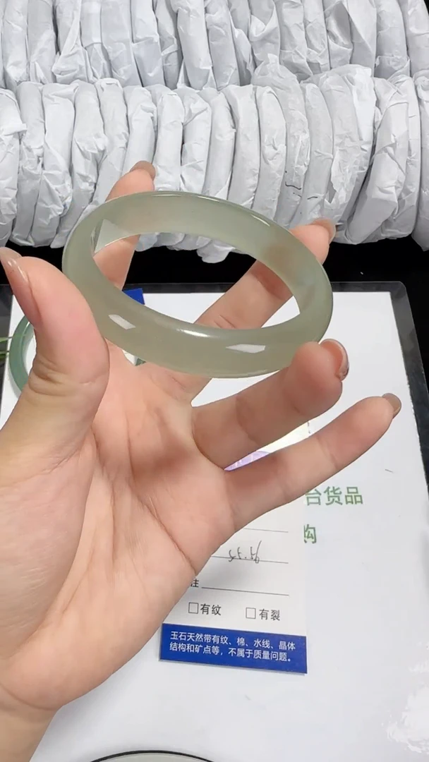 未镶嵌东陵石东陵玉011 浅白晴 55-56