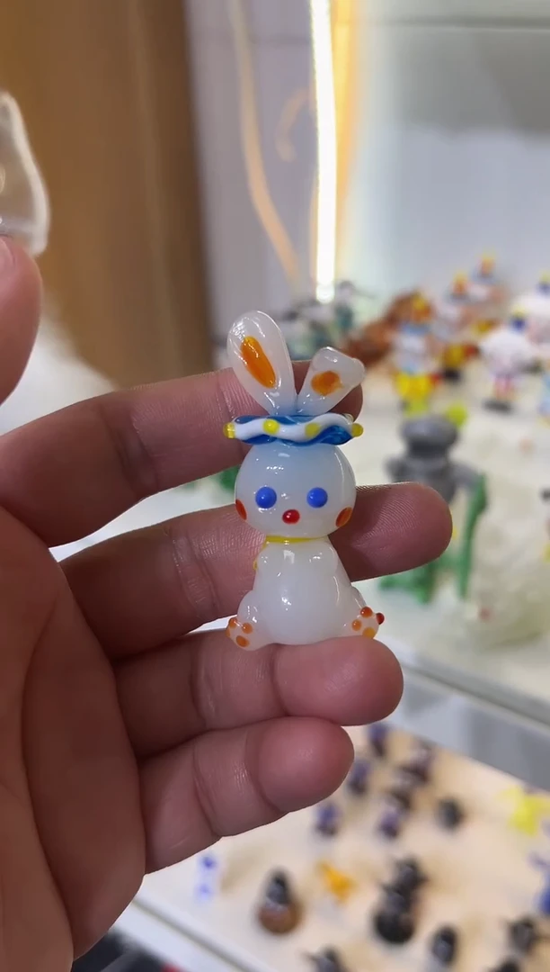 手工艺品琉璃阿****娘兔子