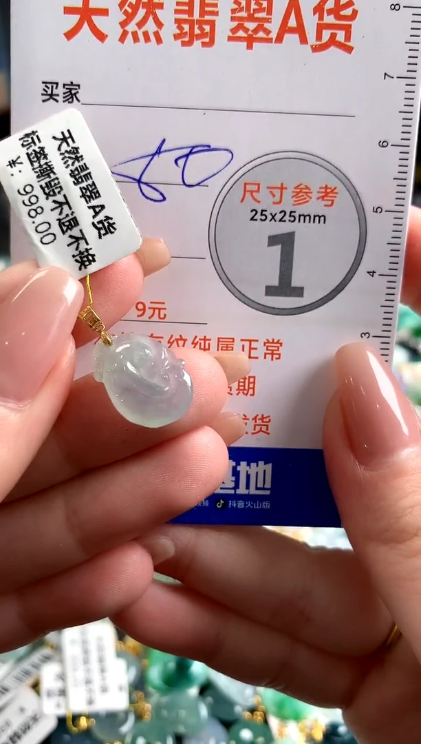 【闪购商品】翡翠颈饰18K金镶嵌13009205