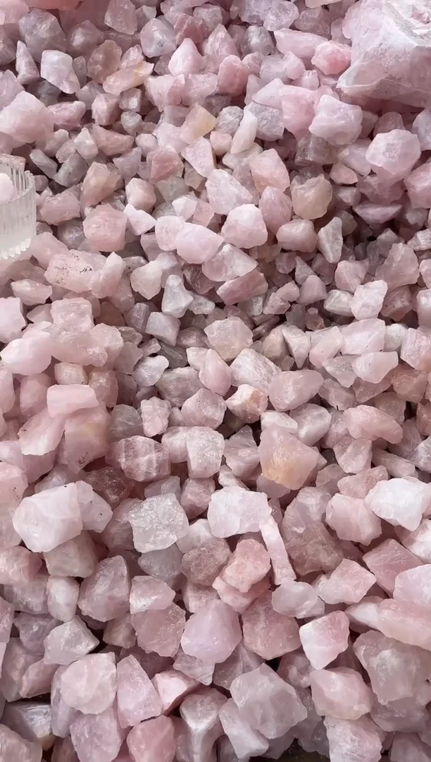 摆件未镶嵌水晶粉水晶碎石600g