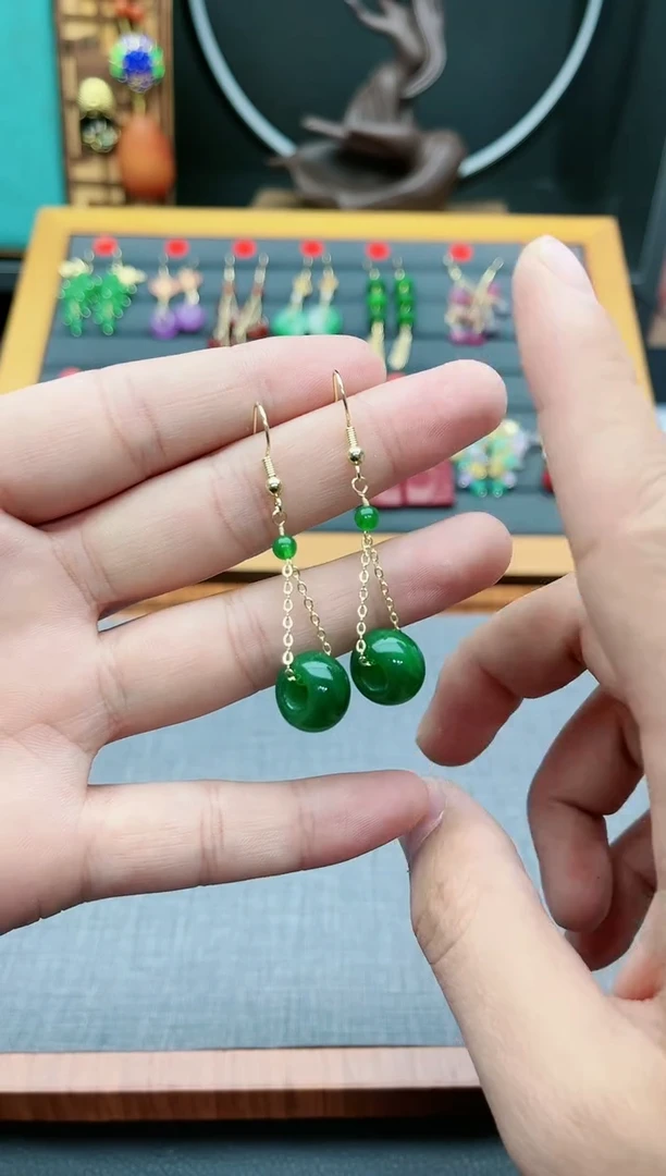 【闪购商品】玛瑙/玉髓耳钉银S925镶嵌606000