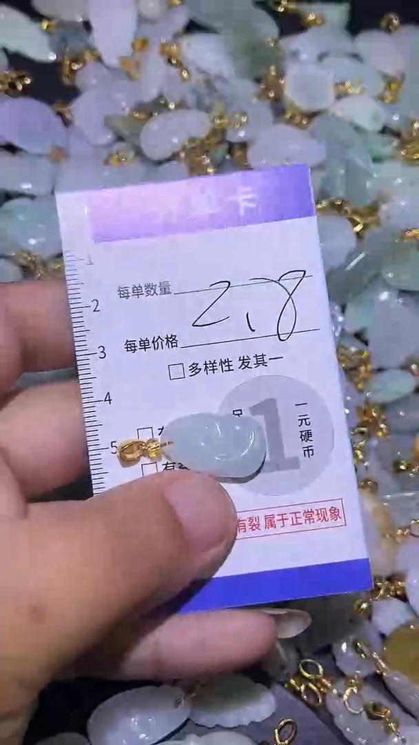 颈饰未镶嵌翡翠天然A货翡翠