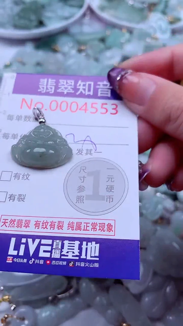 翡翠未镶嵌吊坠(不含链)4553
