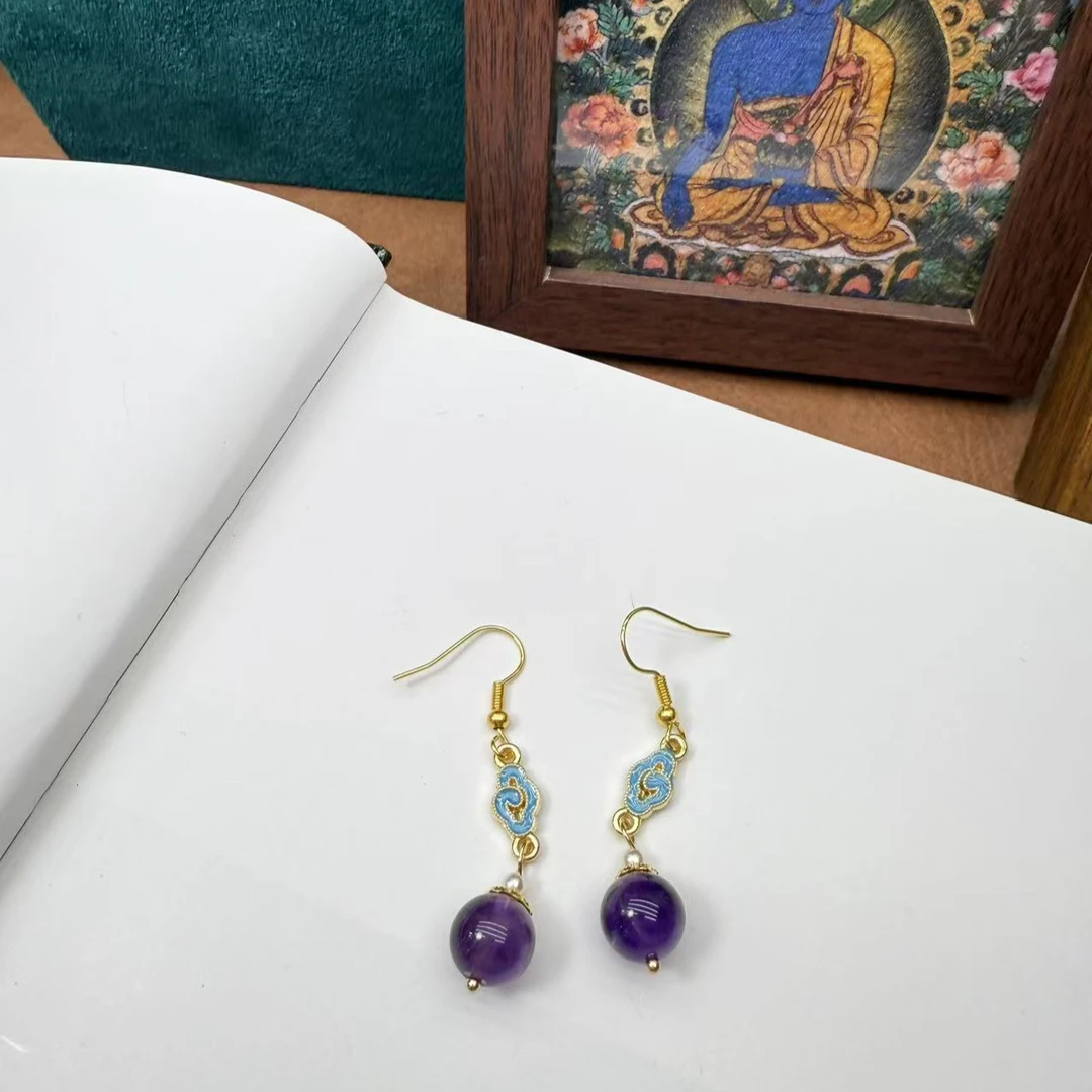 原创设计款水晶耳钉（多样性其一）D386