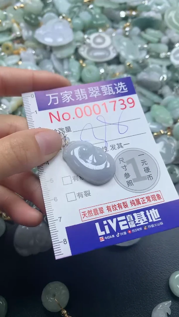 吊坠(不含链)未镶嵌翡翠1739