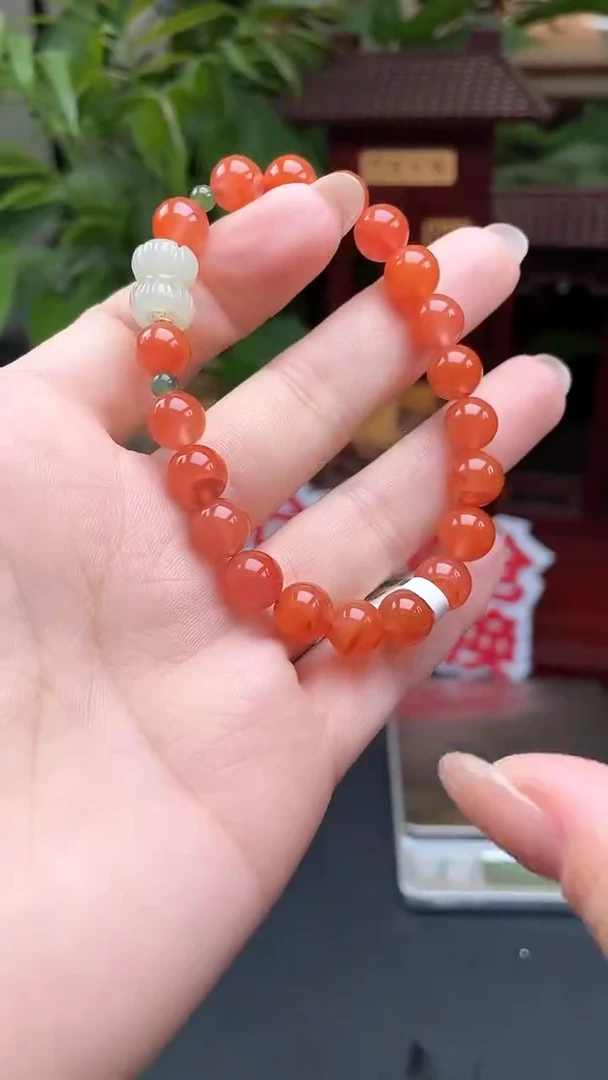 未镶嵌手串南红玛瑙XH046多样性发其一