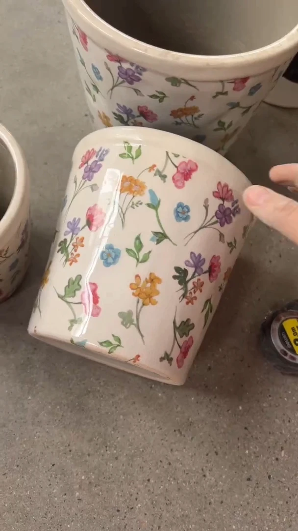 【闪购商品】陶瓷花盆16.5CM内口15CM